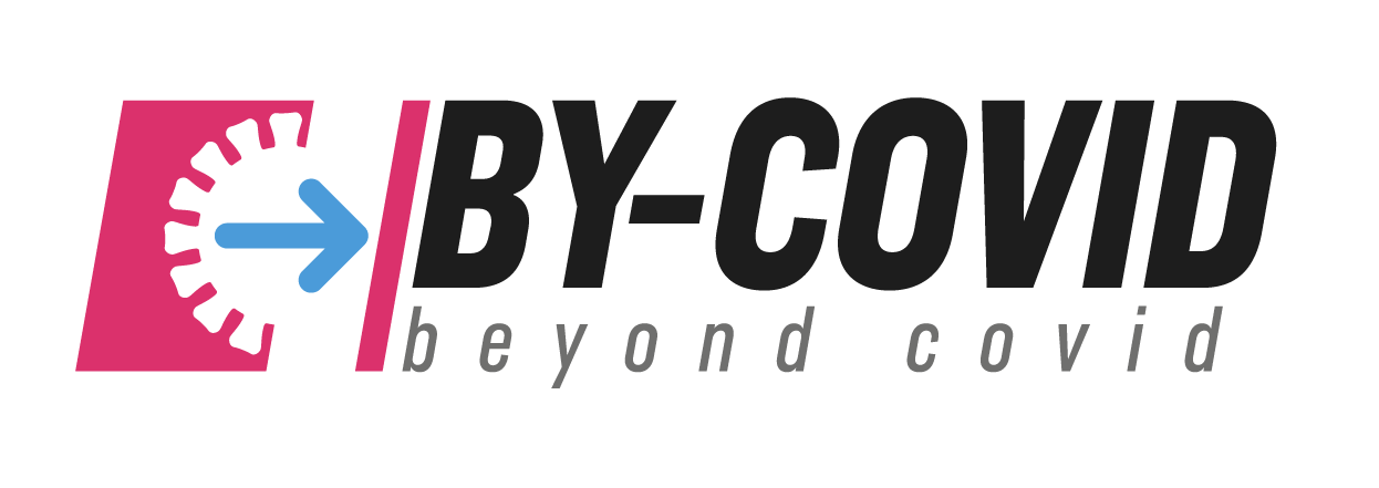 logo of by covid with subtitle reading beyond covid