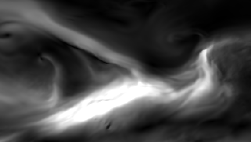 An atmospheric river in an ERA5 IVT field. 