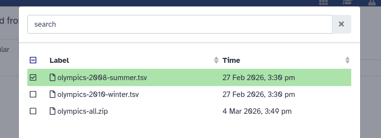 choose from repositories button. 